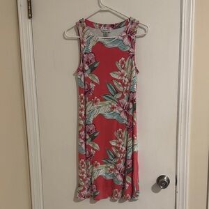 Tommy Bahama Coral Floral Midi Dress